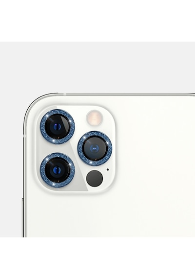 Binano Apple Uyumlu iPhone 12 Pro Max Diamond Kamera Koruyucu Siyah