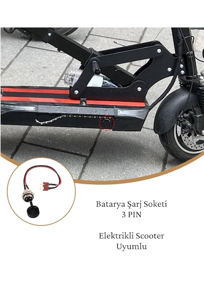 Onvo 0v 07 -o8/11- 012 Plus Uyumlu Şarj Soketi Elektrikli Scooter
