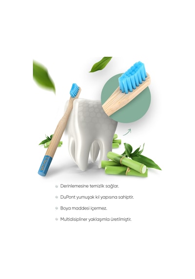 Tbrush Çocuk Doğal Diş Bakım Seti - Mavi
