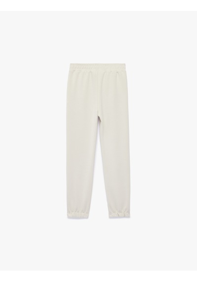 Koton Modal Karışımlı Cepli Basic Jogger Eşofman Altı Bej 6skg40069ak Ekru