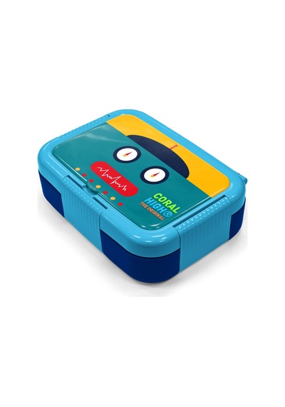Coral High Kids Lacivert Robot Desenli Paslanmaz Çelik Beslenme Kabı 39223 Lacivert