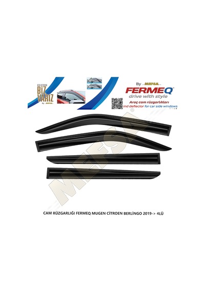 Cam Rüzgarlığı Fermeq Mugen Citroen Berlingo 2019+  4lü