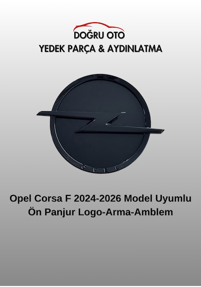 Opel Corsa F Ön Panjur İçin Arma Logo Amblem 2024-2026 1 Adet