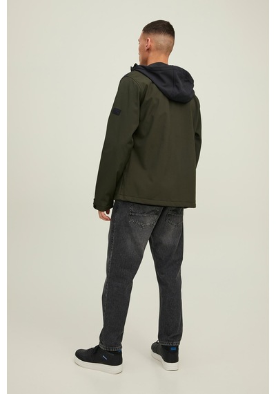 Jack & Jones Erkek Mont 12212363 Haki-Siyah Haki - Siyah