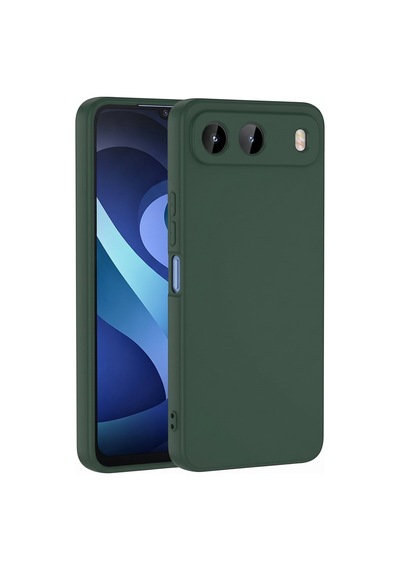 Caseonn Tecno Spark 40 5g Kılıf Kamera Korumalı Mikrofiber Astarlı Lansman Koyu Yeşil