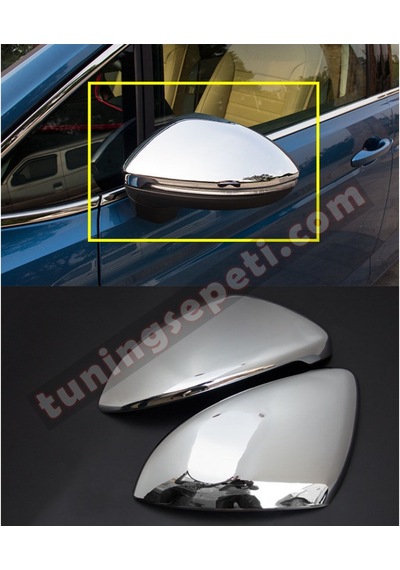 Vw Touran 2009 Sonrası Ayna Kapağı Metal Paslanmaz Çelik Krom