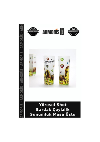 Yöresel Shot Bardak Çeyizlik Sunumluk Masa Üstü