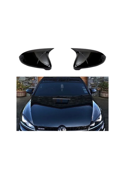 Volkswagen Golf Mk7 Batman Yarasa Ayna Kapağı Piano Black / 2012-2019