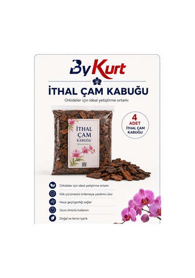 Orkide Toprağı Saksı Değişim Seti Premium - 4 Adet İthal Çam Kabuğu + Coco Cips + Kil Bilyesi + 5 Adet Şeffaf Orkide Saksısı Bakım Seti 6 L