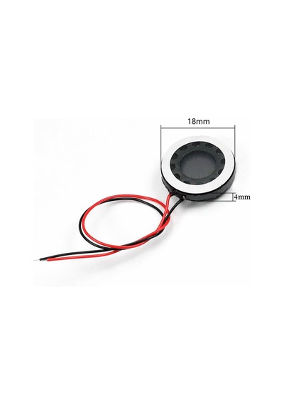 Hoparlör 1w 8ohm 18mm Yuvarlak 8cm Kablolu Mini 1.8cm Speaker Ses Müzik Amfi Ürün Müze Otomobil