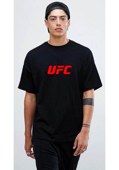 Ufc Oversize Tişört Siyah