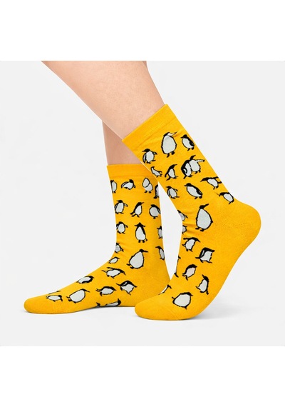 Carnaval Socks Penguen Desenli Renkli Çorap Çok Renkli