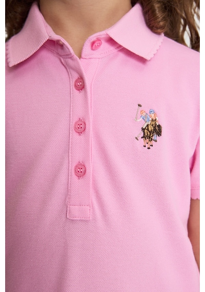 U.S. Polo Assn. U.s. Polo Assn. Kız Çocuk Pembe Tişört Basic 50325592-vr041