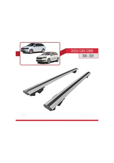 2015-2021 Arası İle Uyumlu Hook Model Anahtar Kilitli Ara Atkı Tavan Barı Gri