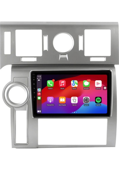 Hummer H2 - Araç Multimedya Ekran - 4gb 64gb - S - Silver - 2008 - 2009 - 9 Inch - Myway