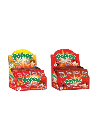 Hleks Patlayan Şeker Popios Kola Tutti Frutti 4 G 40 + 40 Adet