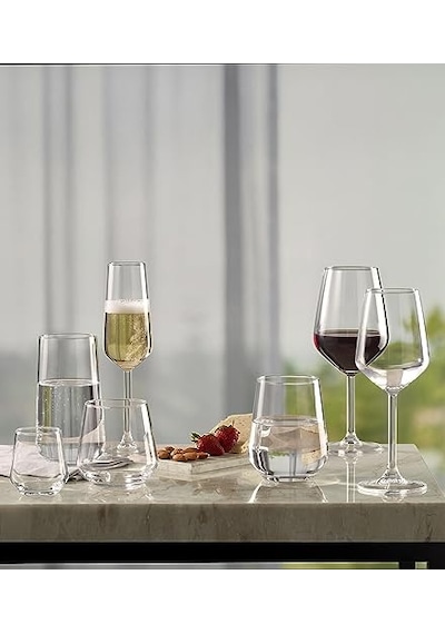 Paşabahçe Allegra Kırmızı Şarap Kadehi, Sade, 350 Ml, 6 Parça Ahşap