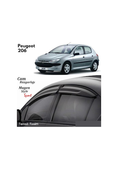 Peugeot 206 Hb Mugen Cam Rüzgarlığı