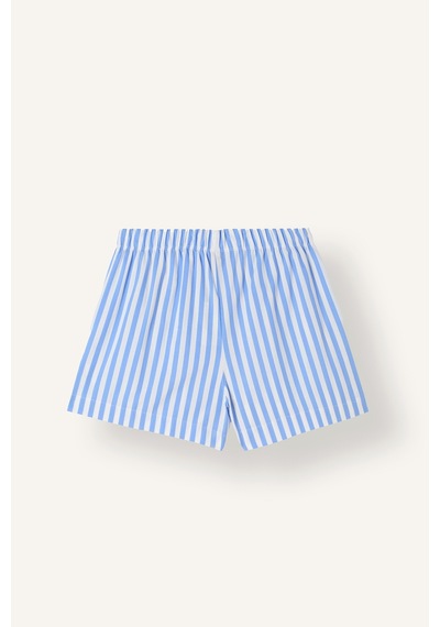 Defacto %100 Pamuk Regular Fit Normal Bel Çizgili Poplin Şort Pijama Altı I4029ax26hsbe60 Mavi-be60 Defacto %100 Pamuk Regular Fit Normal Bel Çizgili Poplin Şort Pijama Altı I4029ax26hsbe60 Mavi-be60