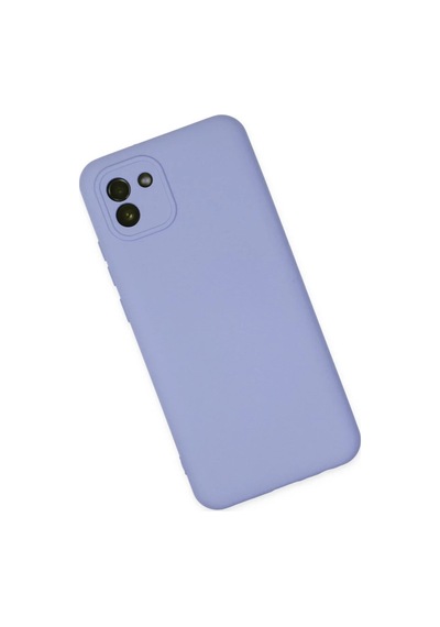 En-cag Samsung Galaxy A03 Uyumlu Kılıf Nano İçi Kadife Silikon - Lila Bss