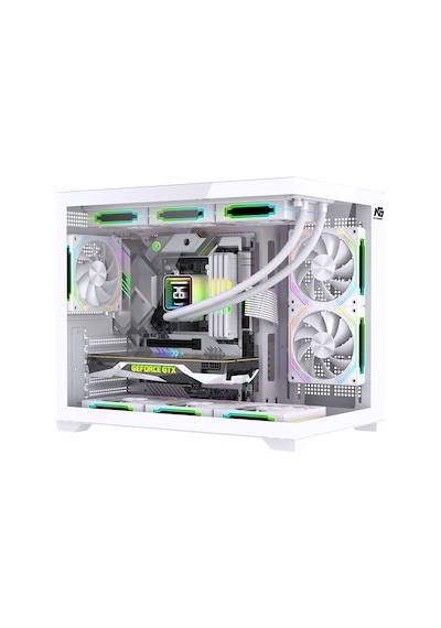 Orion Cube Xl 6x Argb Fan Kumanda Ve Kontrolcü M-atx Boş Bilgisayar Kasası Beyaz