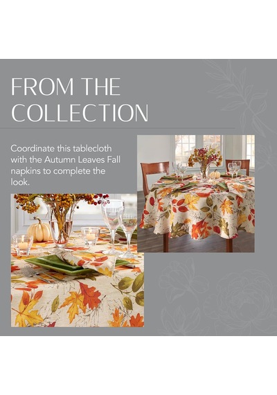 Elrene Home Fashions Sonbahar Yaprakları Sonbahar Baskılı Masa Örtüsü, Resmi Veya Günlük Kullanım İçin Tatil Masa Örtüsü, 152 Cm X 259 Cm Dikdörtgen/dikdörtgen Çok Renkli Elrene Home Fashions Sonbahar Yaprakları Sonbahar Baskılı Masa Örtüsü, Resmi Veya Günlük Kullanım İçin Tatil Masa Örtüsü, 152 Cm X 259 Cm Dikdörtgen/dikdörtgen Çok Renkli