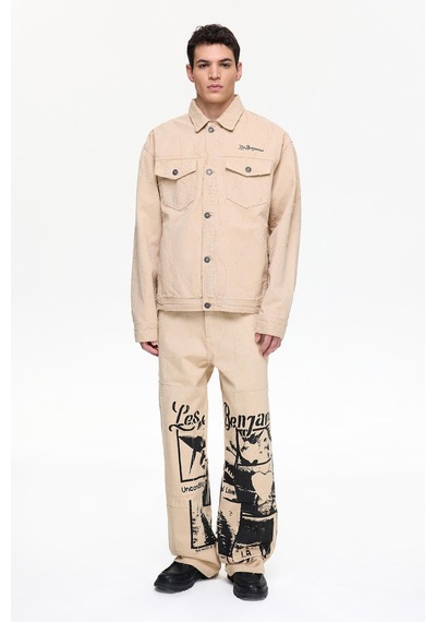 Les Benjamins Les Benjamıns Jacket 004 L Neutral Nude Bej