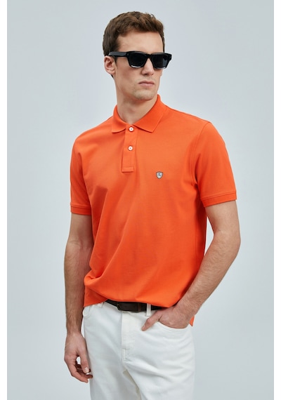 Lufian Erkek Polo Yaka T Shirt 111040206 Turuncu Turuncu