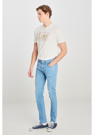 Lee Luke Slim Fit Dar Kesim Açık Mavi Pamuklu Esnek Jean Denim Pantolon
