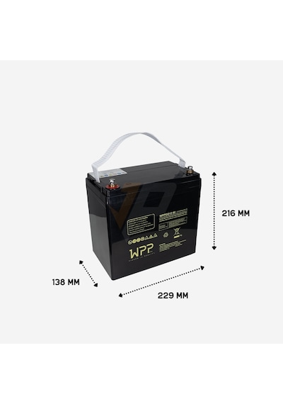 Wpp 12 V 60 Ah Deep Cycle Jel Akü