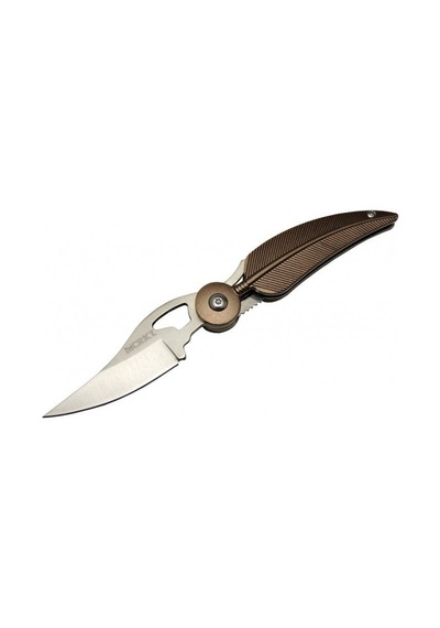 Crkt 6077 Xeaf Brown Kızıldereli Tüy Kamp Çakı Kahverengi