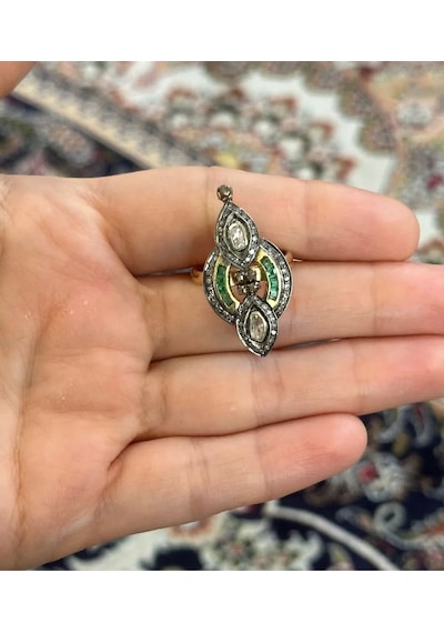 Zümrüt Elmas Yüzük 064