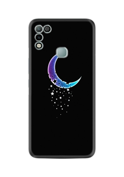 Infınıx Hot 11 Play Kılıf Resimli Desenli Silikon Platinium Series Moon Star 1851