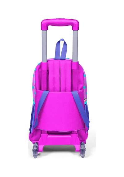 Coral High Kids Pembe Köpek Desenli Üç Bölmeli Çekçekli Okul Sırt Çantası 23950