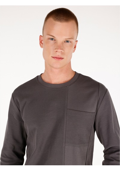 Colin's Colins Gri Erkek Tshirt U.kol Gri