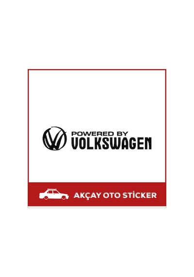 Powered By Volkswagen Sticker Volkswagen Oto Sticker Araç Sticker