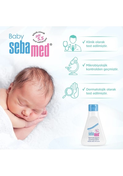 Sebamed Yenidoğanlar İçin Bebek Şampuanı Pompalı 3 x 500 ML