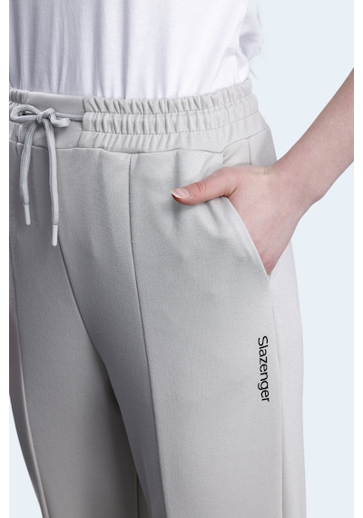 Slazenger Korbın 2 Li Set Kadın Cepli Eşofman Altı Siyah -taş Gri