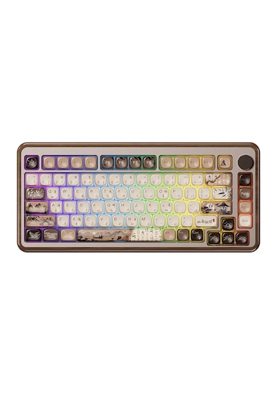 Akko MU02 Mountain Seclusion TKL Rosewood Switch RGB Kablosuz Hotswap Mekanik Oyuncu Klavye