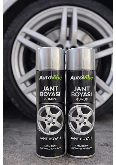 Özel Üretim Gümüş Jant Yenileme Seti 3aşamalı Astar+2jantboyası+vernik+keçe Profesyonel Boya Kit