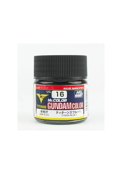 Mr.hobby Ug-16, 10 Ml. Titans Blue 1 Gundam Color Maket Boyası Standart
