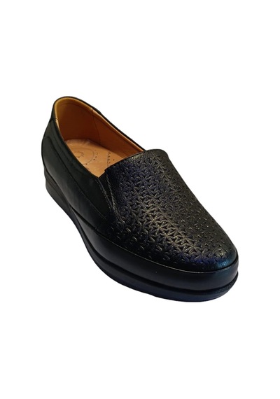 Fast Brand 02 Kadın Deri Comfort Ayakkabı Siyah