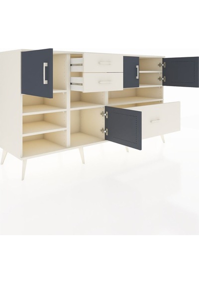 Hyperion Konsol 7 Raflı 3 Çekmeceli 4 Kapaklı 176x44x99 Aytaşı-an Aytaşı-antrasit/aytaşı