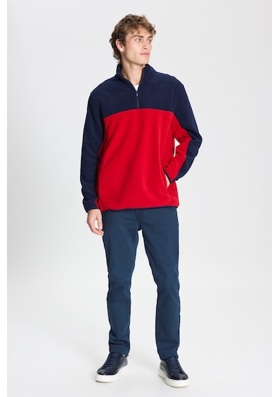 Ac&Co / Altınyıldız Classics Erkek Lacivert-Kırmızı Standart Fit Günlük Rahat Çift Renkli Polar Spor Sweatshirt 4A5221100015LKMS Ac&Co / Altınyıldız Classics Erkek Lacivert-Kırmızı Standart Fit Günlük Rahat Çift Renkli Polar Spor Sweatshirt 4A5221100015LKMS