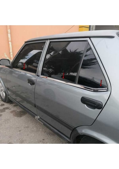Fiat Tofaş Şahin-Kartal Uyumlu Cam Çıtası 6 Parç.Pas.Çelik