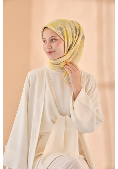 Silk Home Soft Eşarp 73095-11 Sarı, Butter Yellow, Limon Küfü