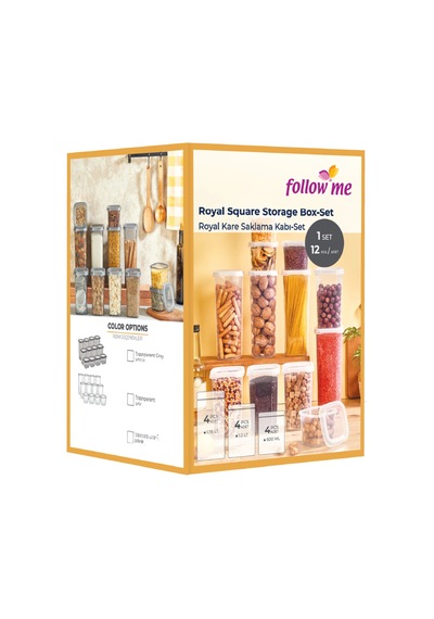 Royal Kare Saklama Kabı 12 Adet Set