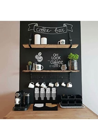Çay Ve Kahve Organizasyon Standı 16oz Siyah Çok Renkli