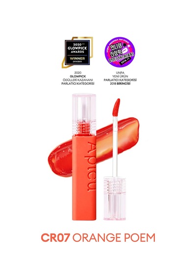 Pürüzsüz Görünüm Sunan Gün Boyu Kalıcı Tint A'pıeu Juicy Pang Tint Cr07 Orange Poem Çok Renkli
