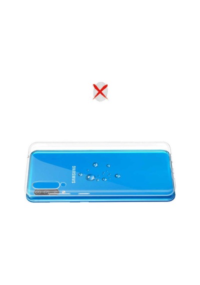 Galaxy A50 Kılıf Zore Süper Silikon Kapak Renksiz